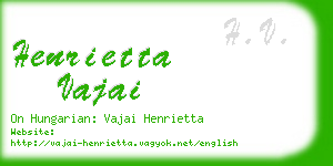 henrietta vajai business card